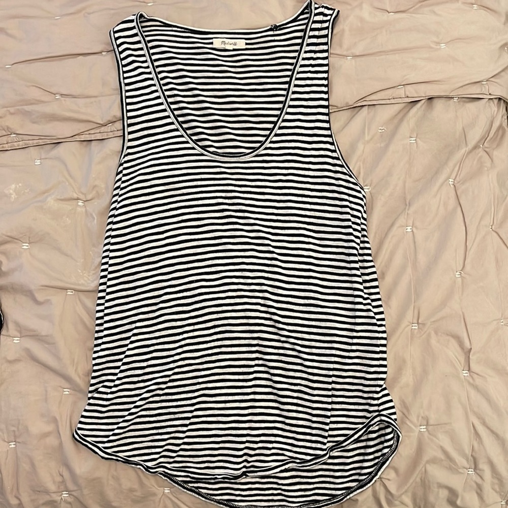 Madewell striped loose fit tank